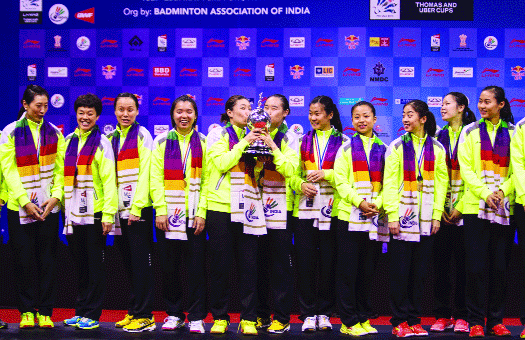 China win Uber Cup