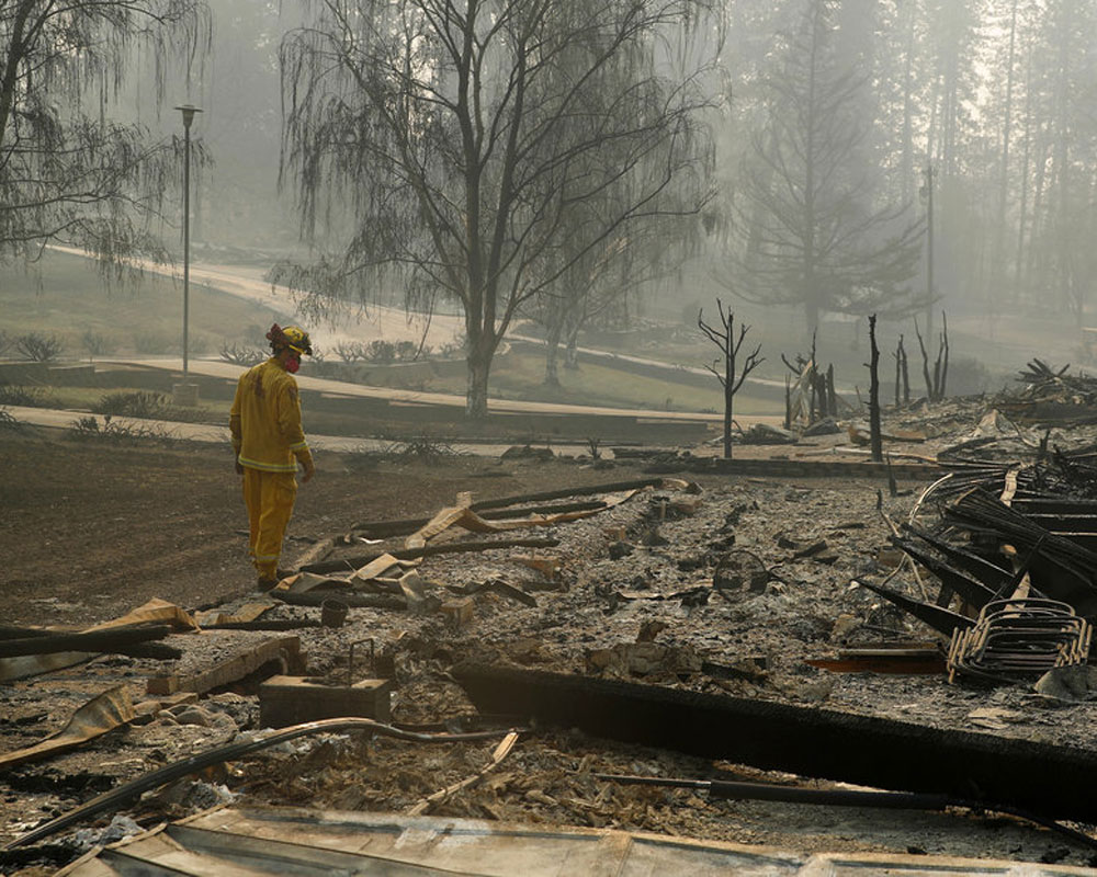74 killed in California wildfires, over 1,000 missing
