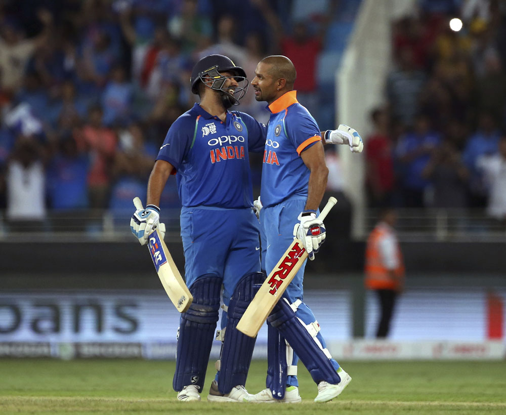 Asia Cup: Rohit, Shikhar hit hundreds as India crush Pakistan by 9 wkts