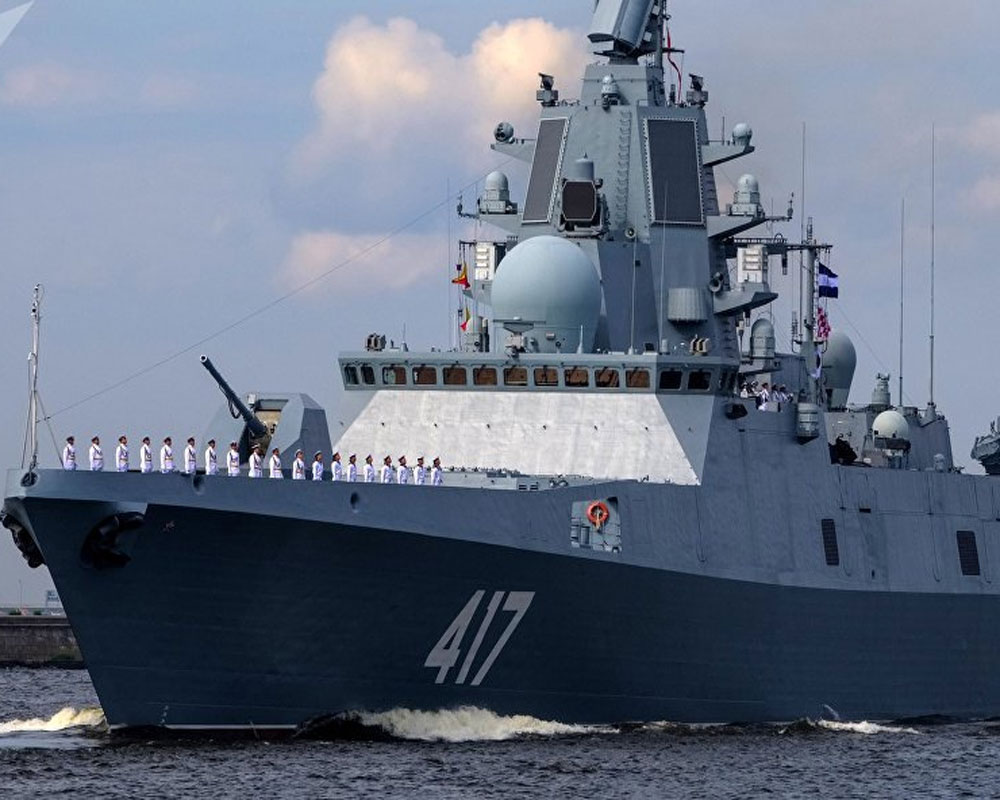 India, Russia seal USD 500 mn deal for construction of 2 warships for Indian Navy