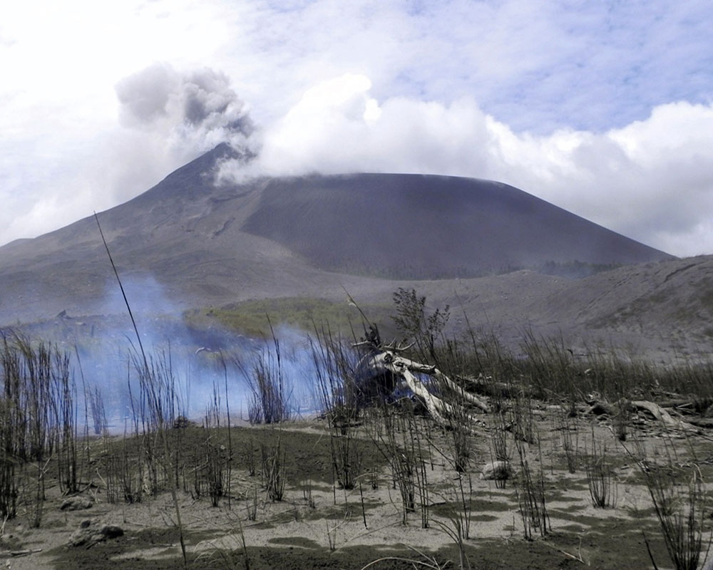 Indonesia's Soputan volcano erupts, ejecting thick ash
