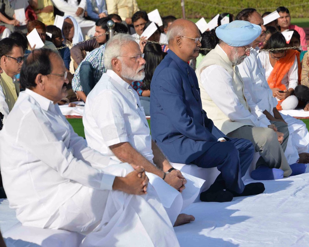 Kovind, Naidu, Modi pay tributes to Shastri on his birth anniversary