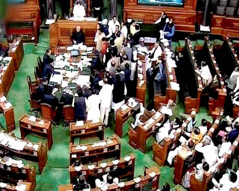 Lok Sabha adjourns till noon amid protests on Rafale, other  Issues