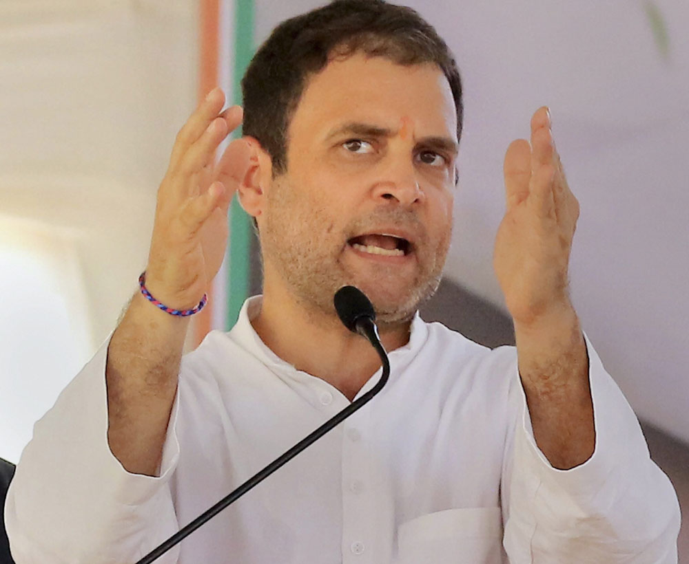 Modi, Ambani jointly carried out surgical strike on defence forces: Rahul on Rafale issue