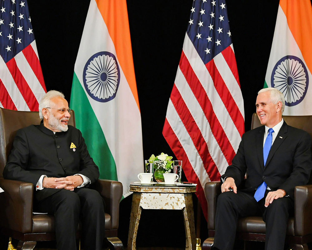Modi invites Pence; says 'India-Ana'