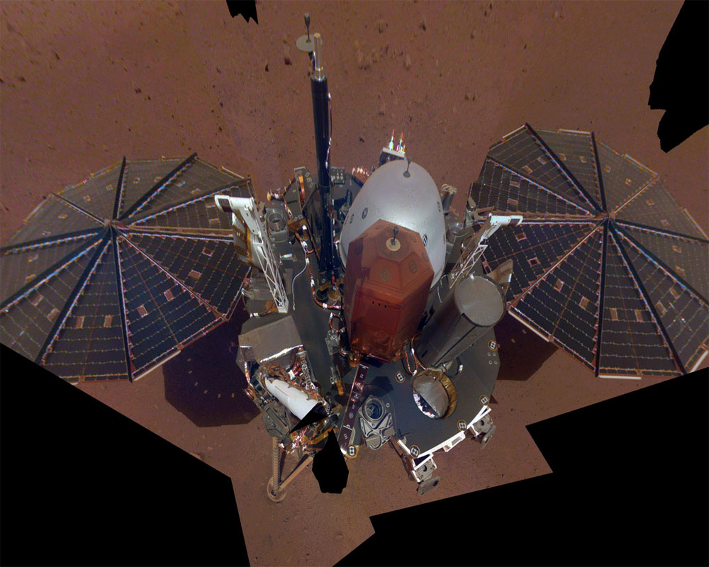 NASA's InSight sends back first selfie on Mars