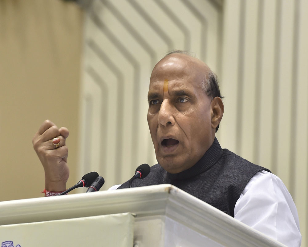 Polls were fought on state govts' performance: Rajnath
