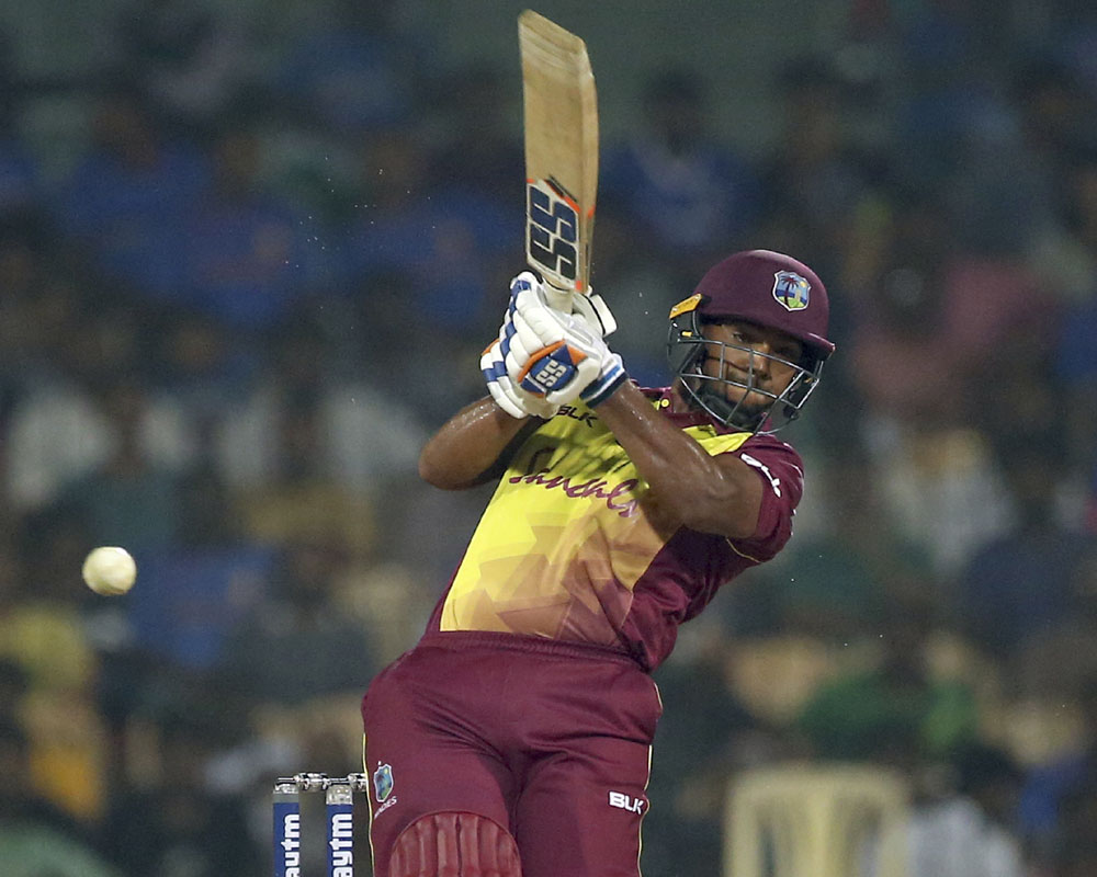 Pooran's 53 takes West Indies to 181-3 against India in 3rd T20I