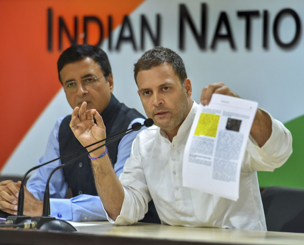 Rahul Gandhi accuses Modi of corruption in Rafale deal, seeks probe