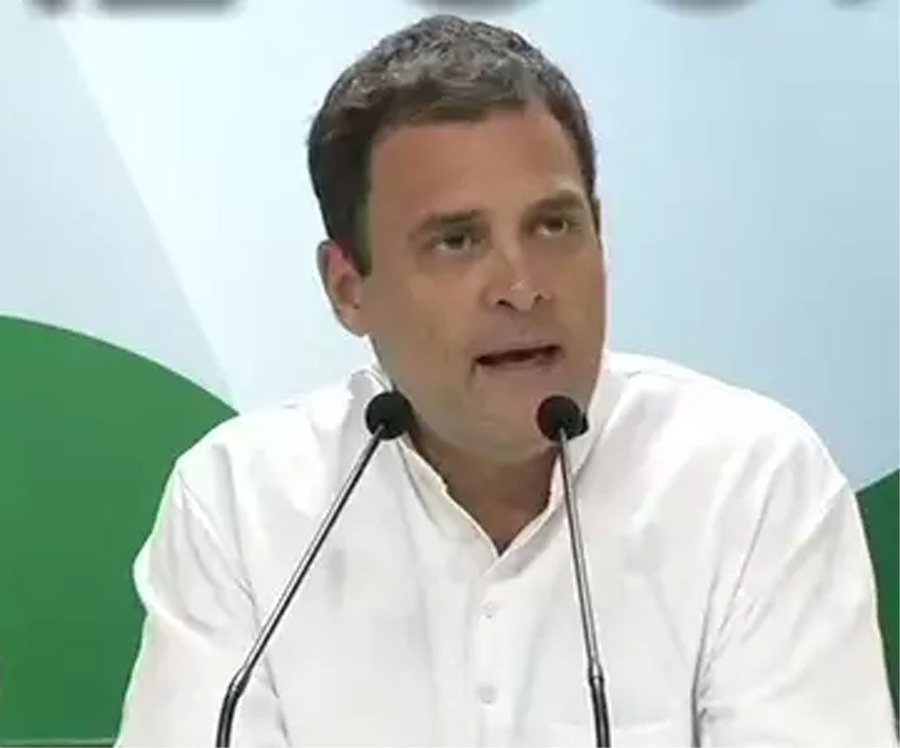 Rahul says Hollande has called Modi a thief, PM should reply