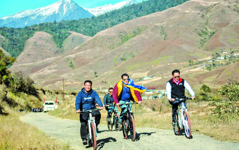 Salman pedals in Arunachal