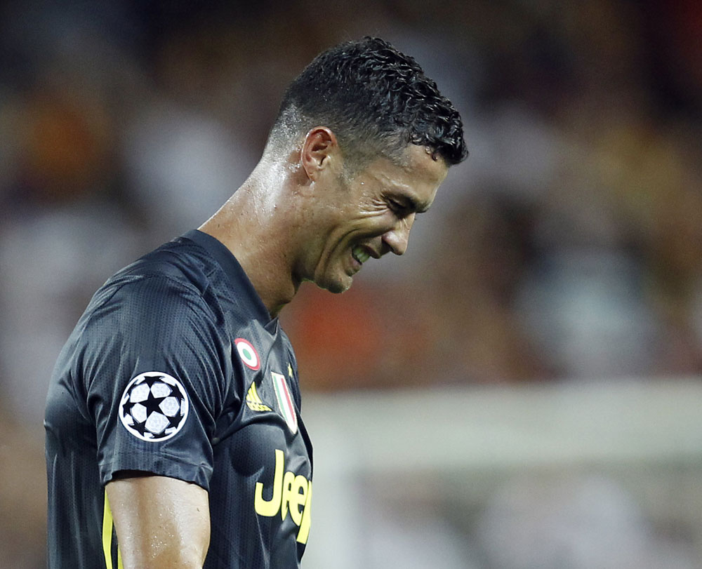 Tearful Ronaldo picks himself up for Juve trip to Frosinone