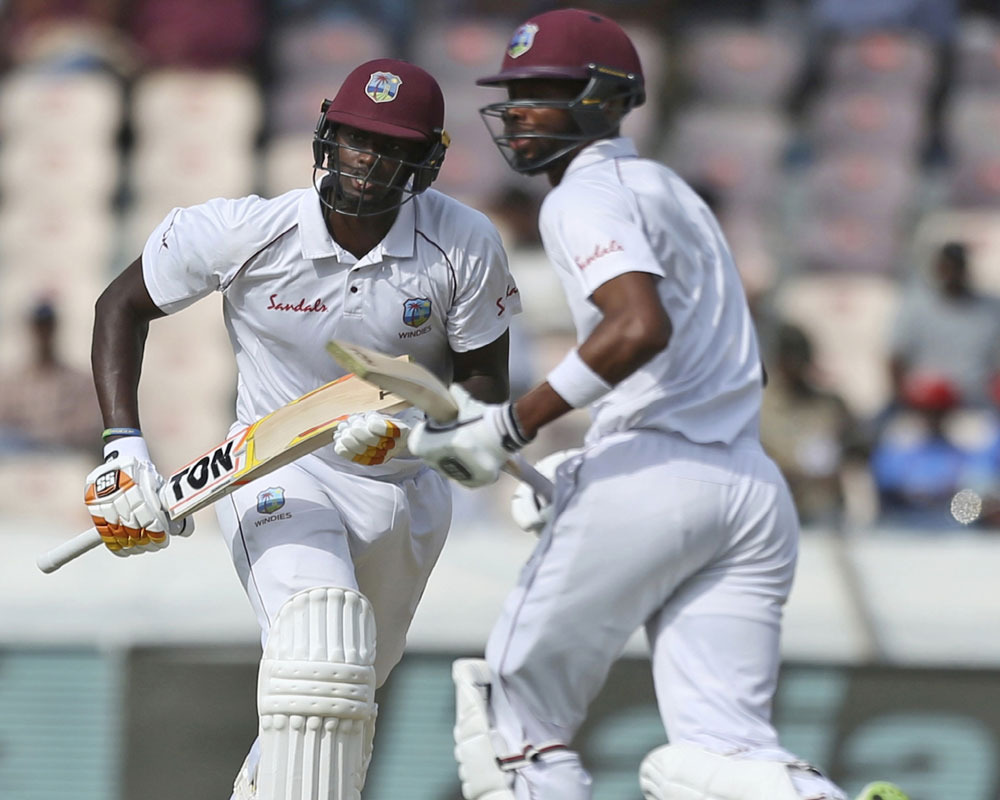 West Indies end Day 1 of second Test at 295/7