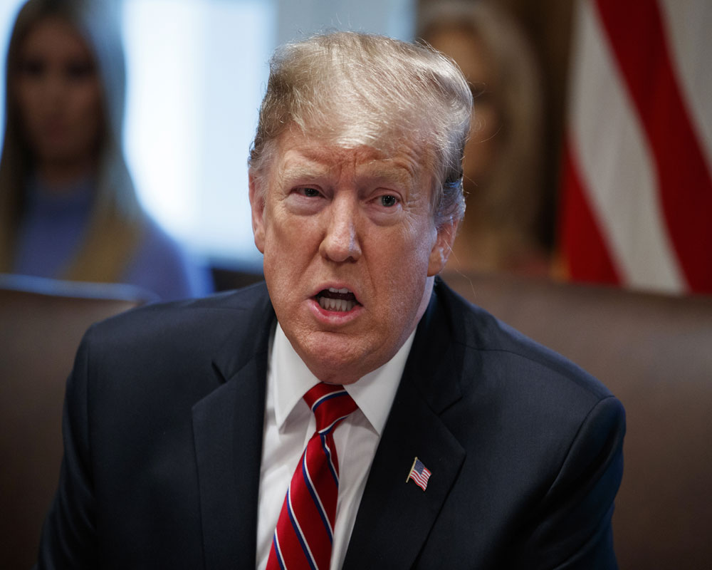 Ahead of Mueller report, Trump lashes 'greatest political hoax'