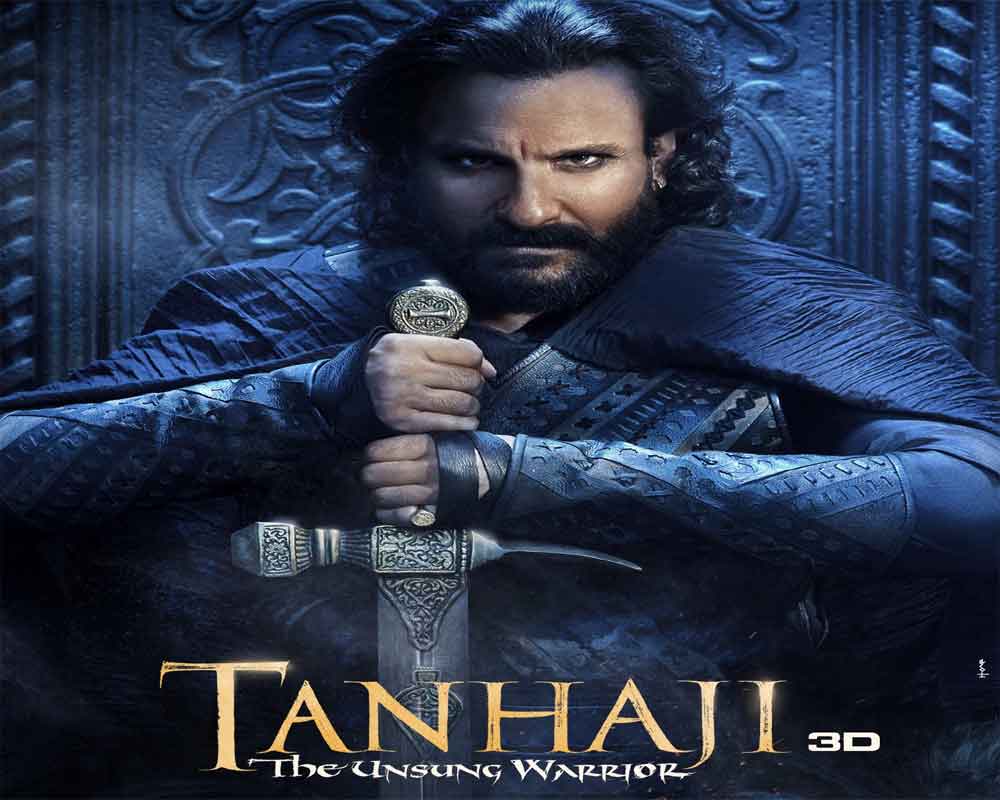 Ajay, Kajol share Saif Ali Khan's warrior look in 'Tanhaji...'