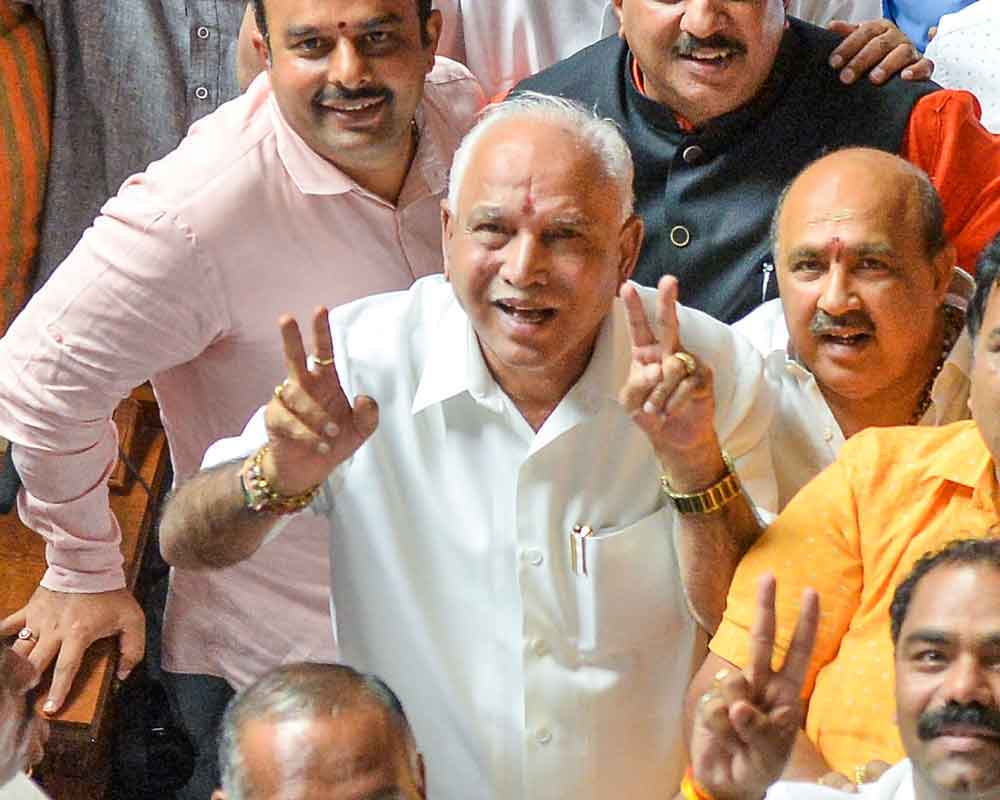 Awaiting instructions from central leadership on forming govt: Yeddyurappa