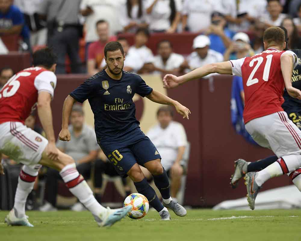 Besieged Bale scores as Real Madrid rally for friendly win over Arsenal