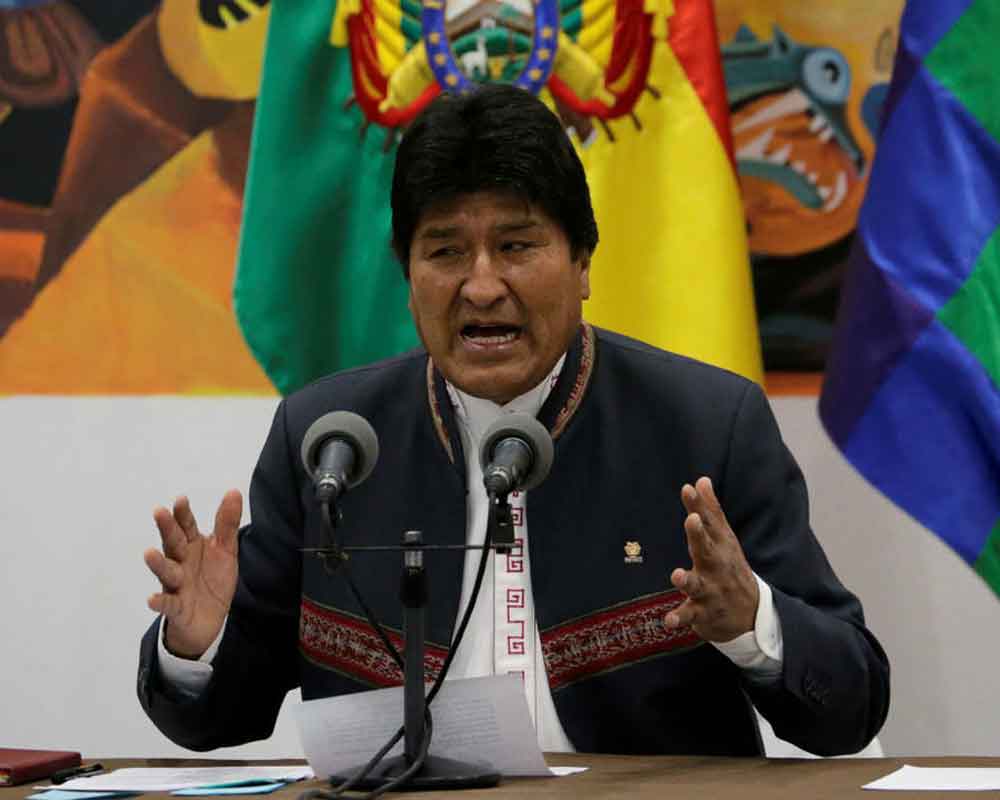Bolivia's Morales claims victory in disputed election