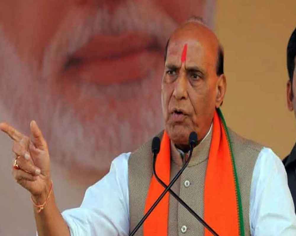 Congress responsible for lowering political discourse: Rajnath