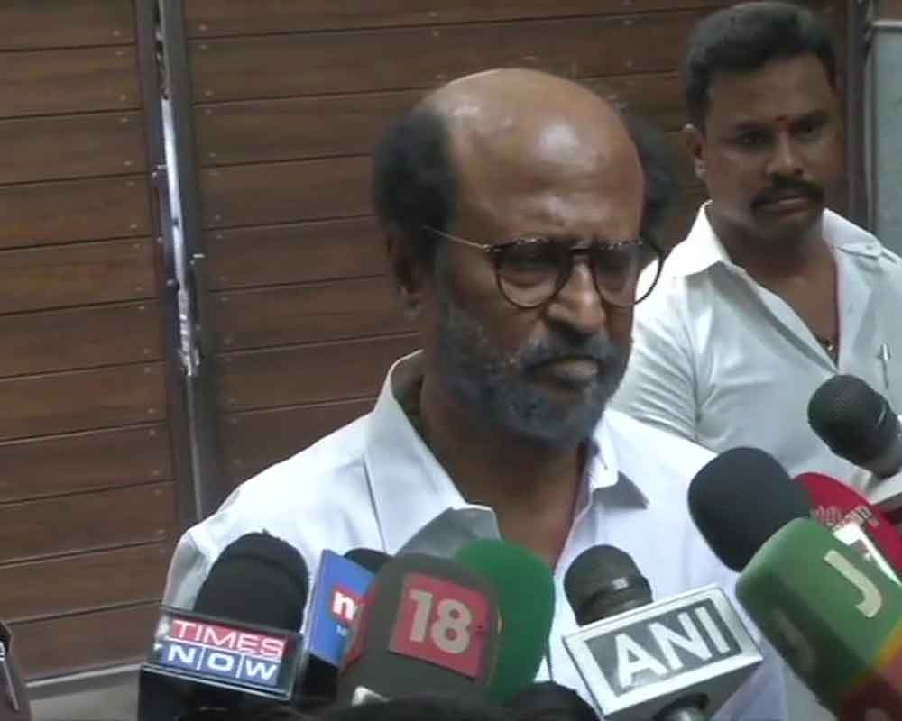 Efforts being made to paint me with 'saffron', says  Rajinikanth