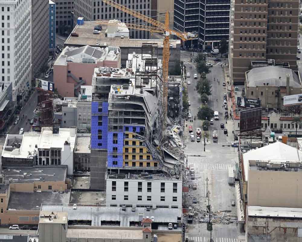 Hotel collapse in New Orleans leaves 1 dead, 2 missing