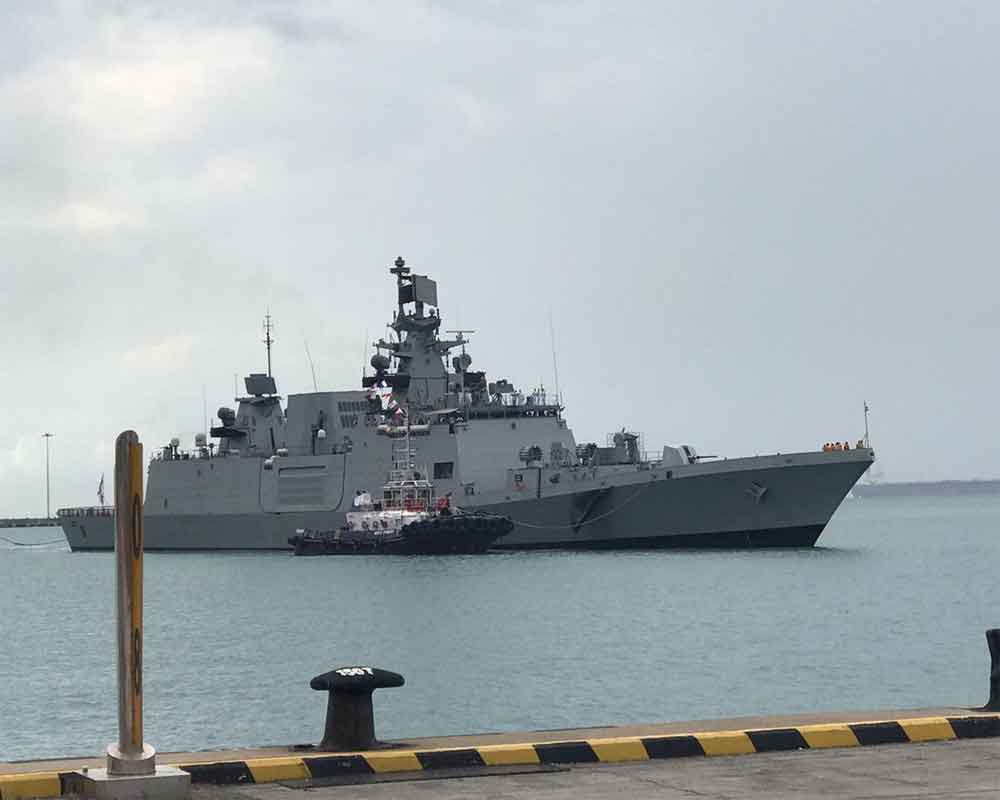 Indian warships take part in international maritime defence exhibition in Singapore