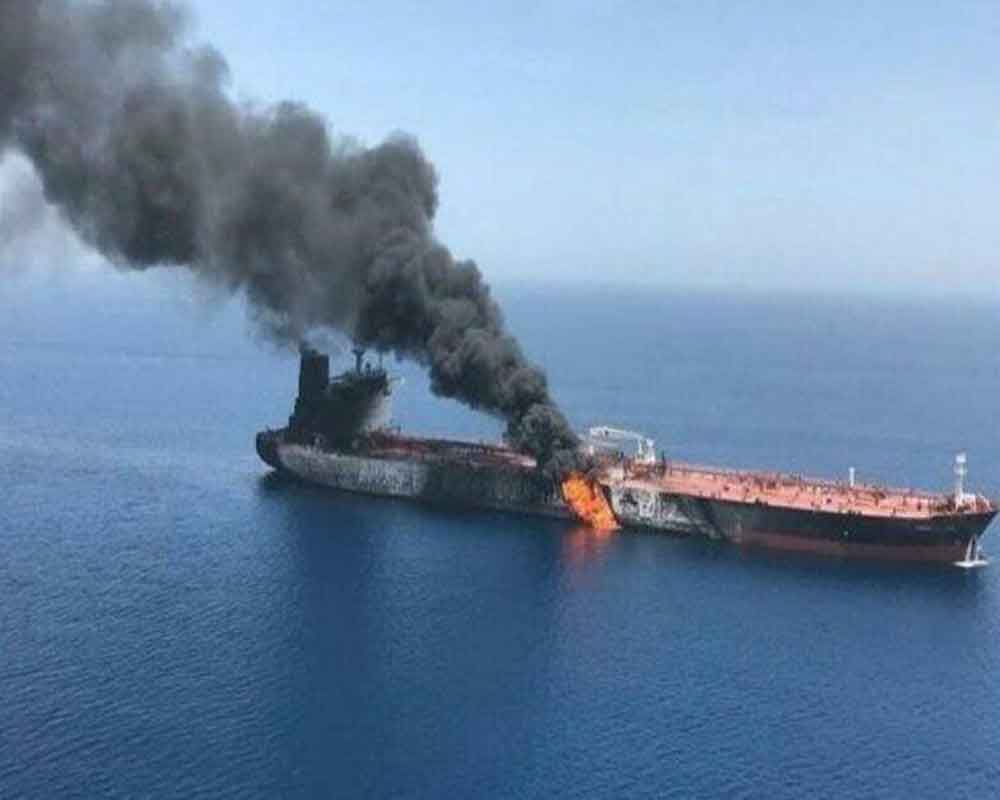 Iran tanker hit by suspected missile strikes near Saudi port: owner