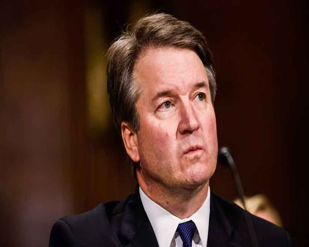 Kavanaugh avoids controversy in first major appearance