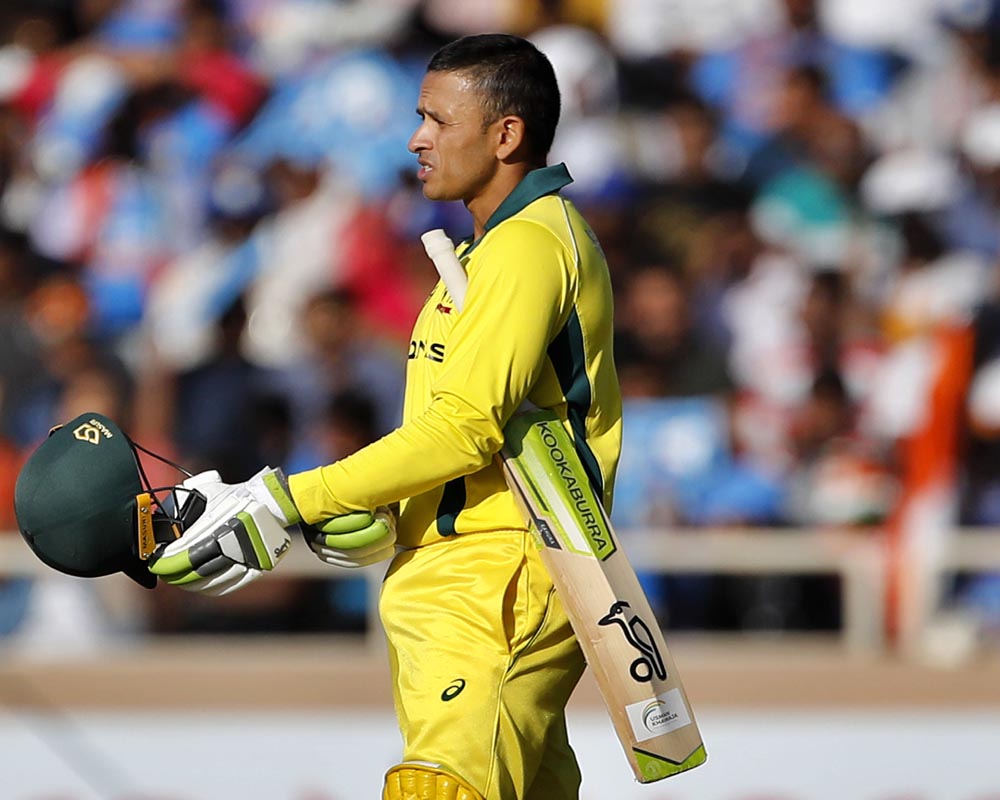 Khawaja scores 104 as Australia post 313/5 in 3rd ODI