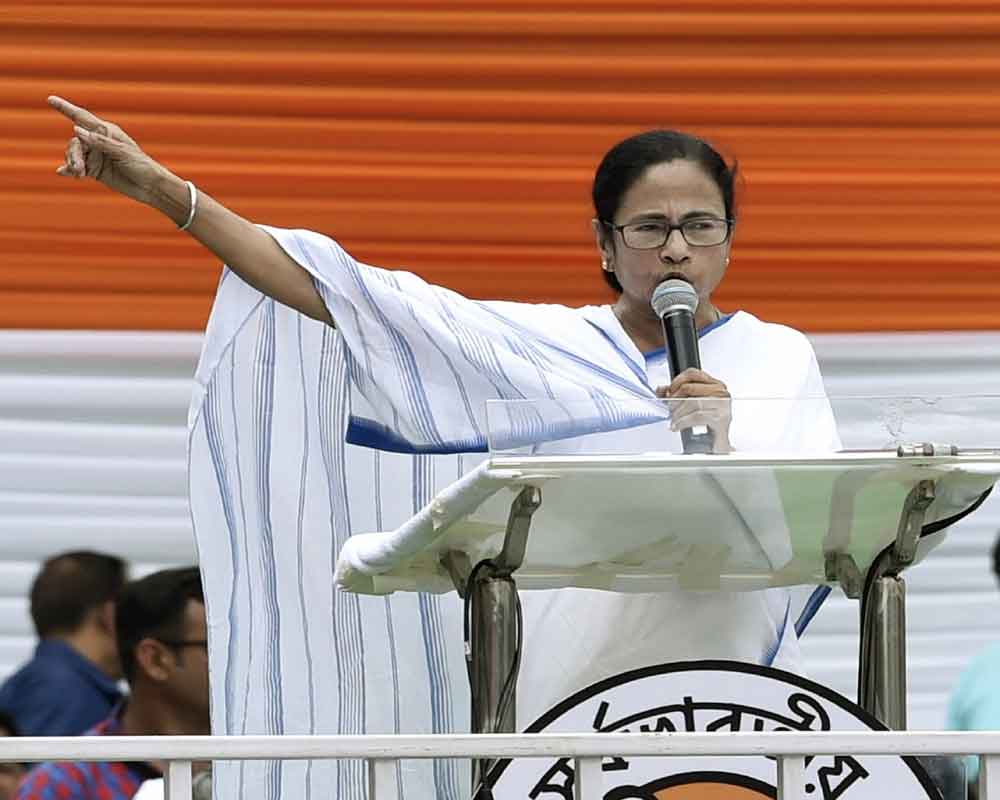 Mamata urges Trinamool workers to hold 'black money' protests against BJP