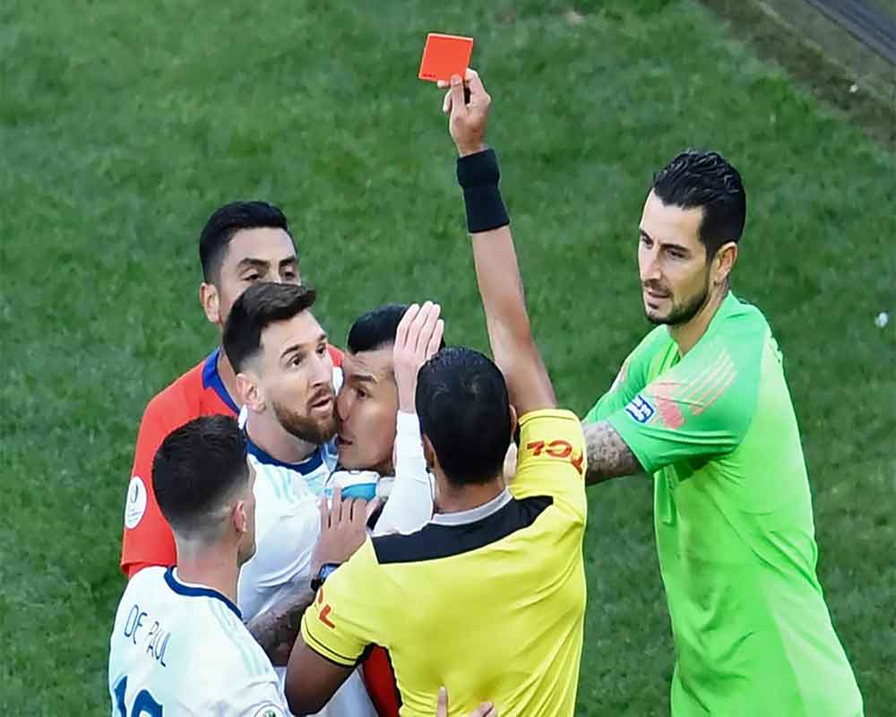 Messi blasts Copa America 'corruption' after red card