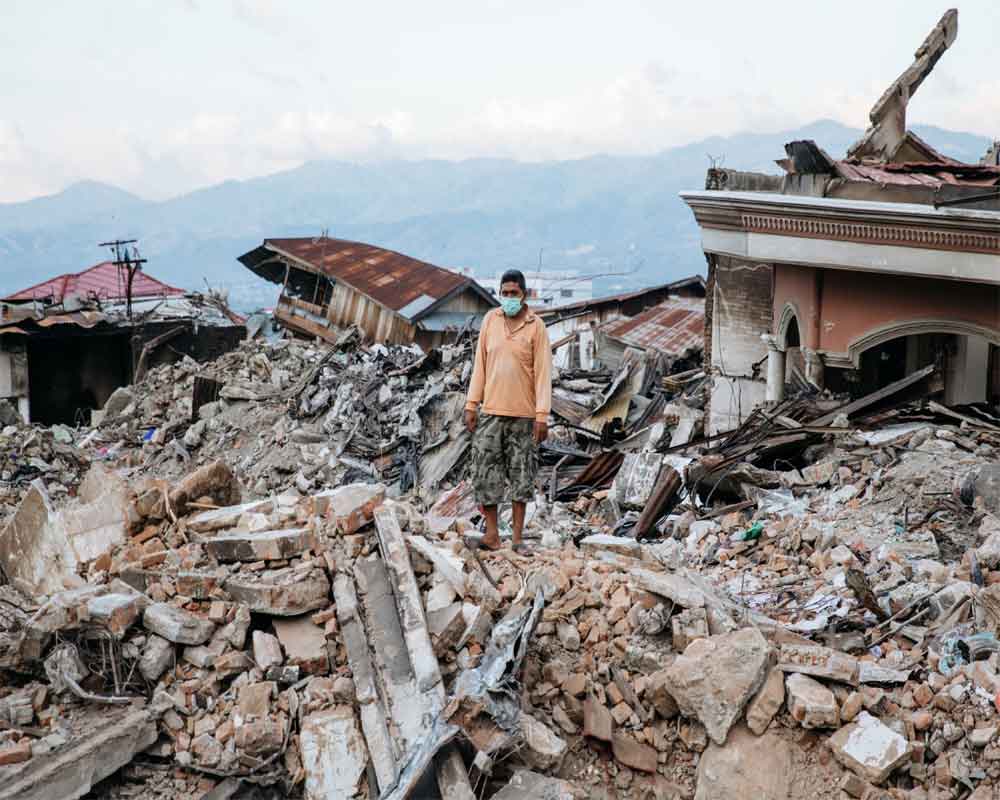 2 people dead, dozens of homes damaged in Indonesian quake