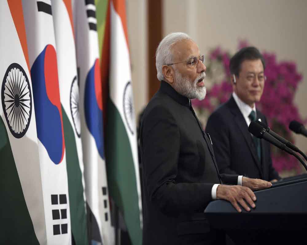 PM Modi, S Korean Prez Moon hold constructive talks on trade, defence and security