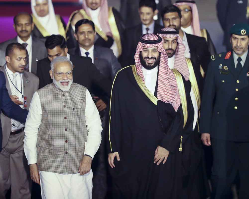 PM Modi receives Saudi Crown Prince at airport