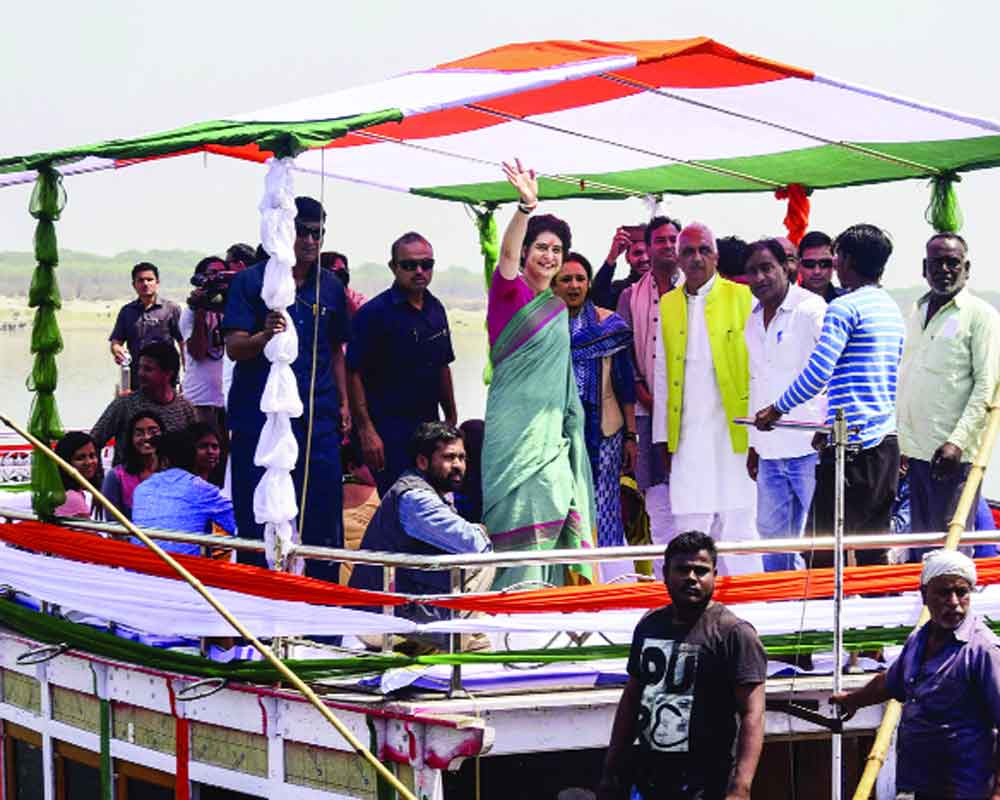 Priyanka sails, media runs aground