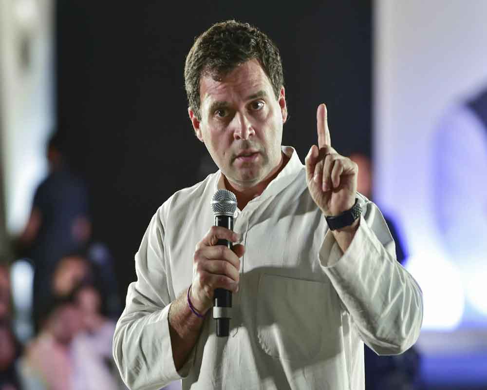 Rahul promises Rs 72K minimum income to 25 cr poor