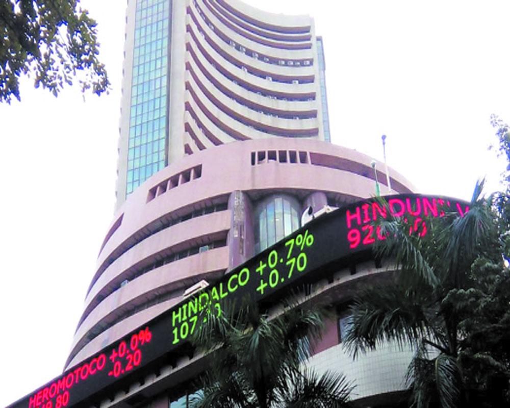 Sensex falls 96 points, Nifty ends below 10,800