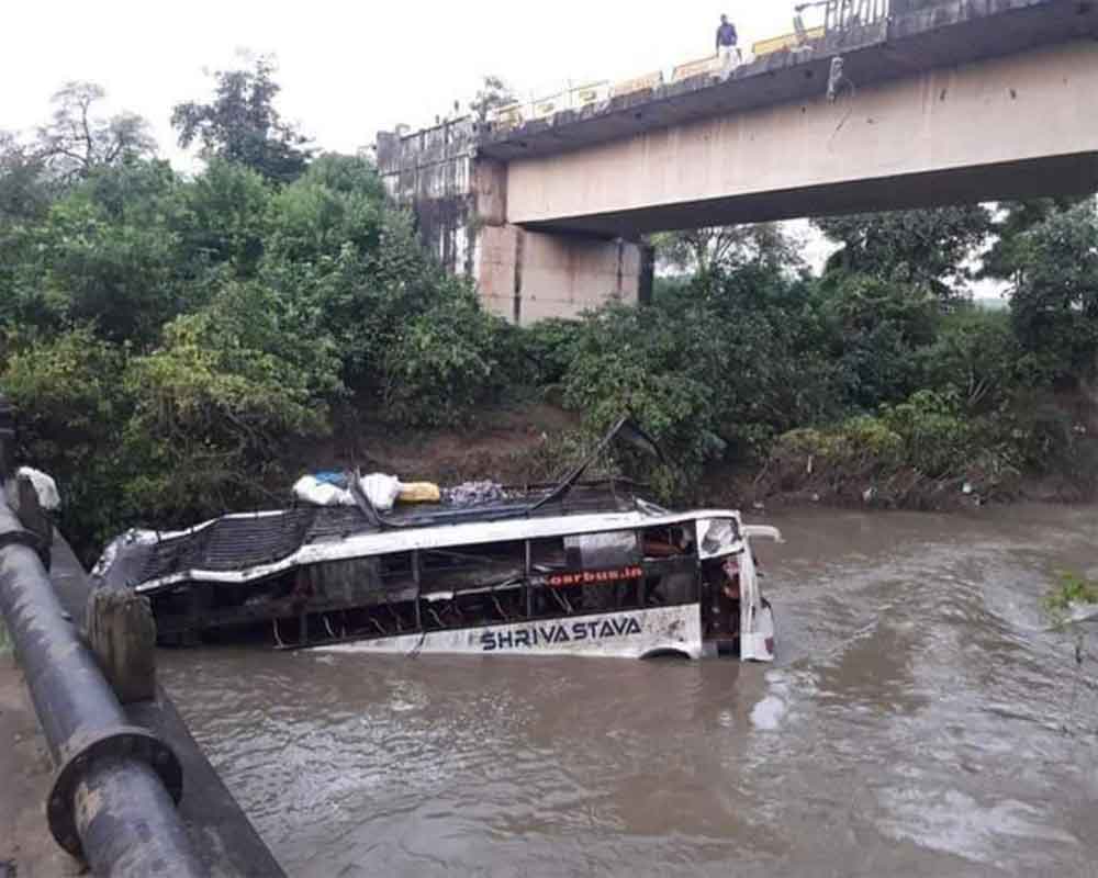 Six killed as bus falls into river near Raisen in MP