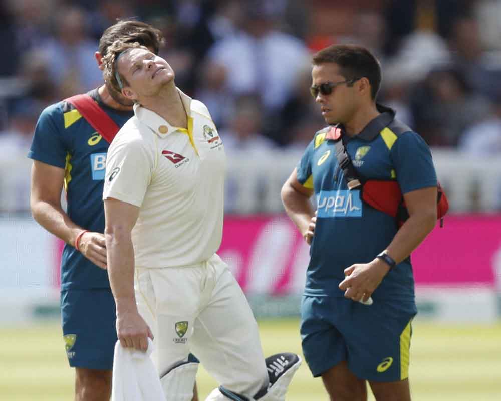 Smith ruled out of third Ashes Test after concussion
