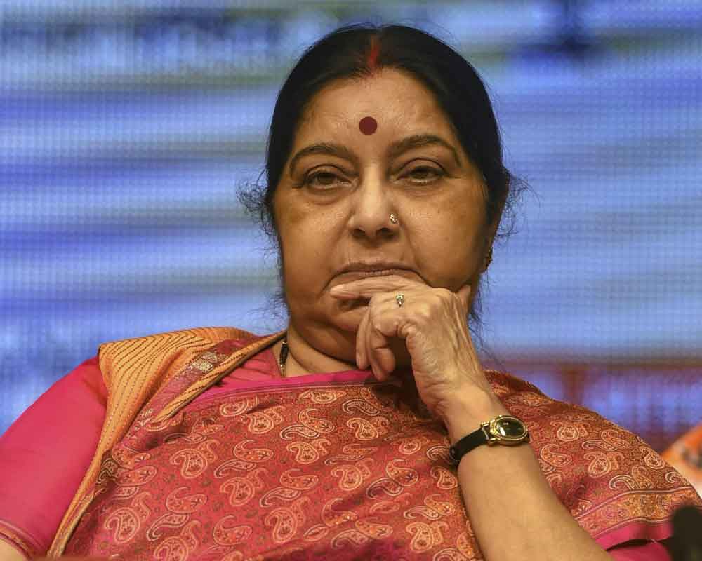 Swaraj speaks with French counterpart on anti-terror cooperation