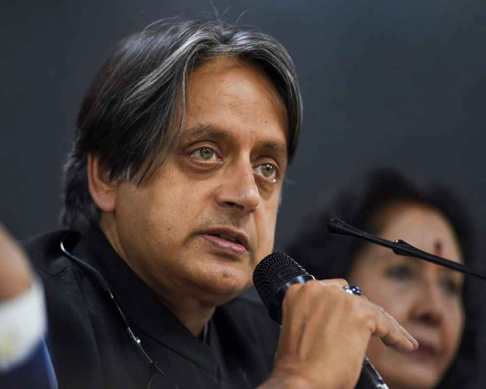 Tharoor attacks Pakistan for raising Kashmir issue at IPU
