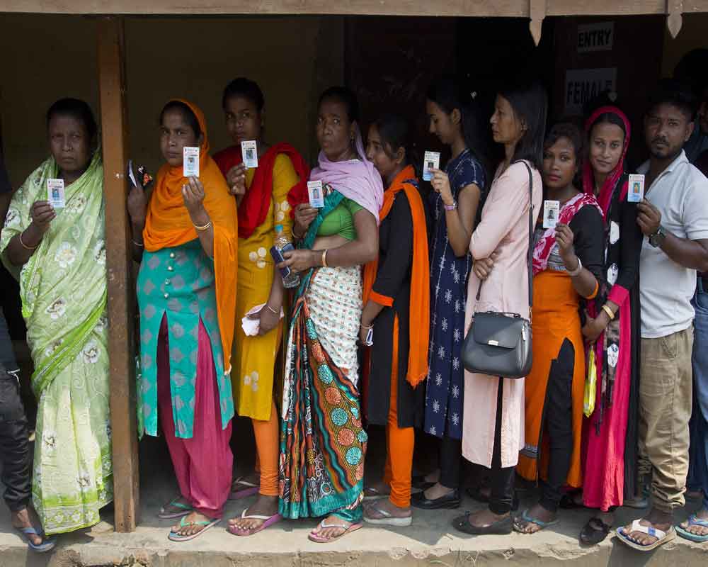 UP records over 35 pc voter turnout till 1 pm in third phase of LS