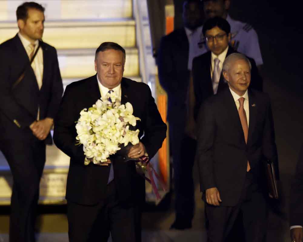 US Secretary of State Mike Pompeo arrives Delhi