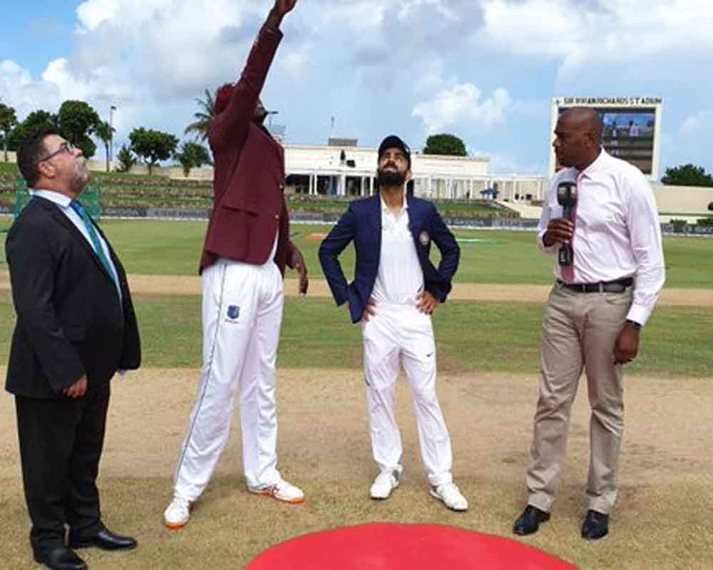 Windies win toss, opt to bowl in first Test