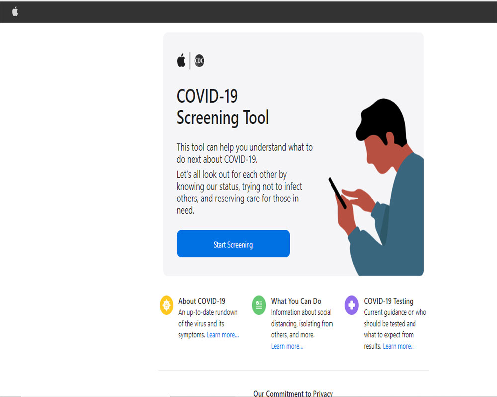 Apple launches COVID-19 website, app with screening tool