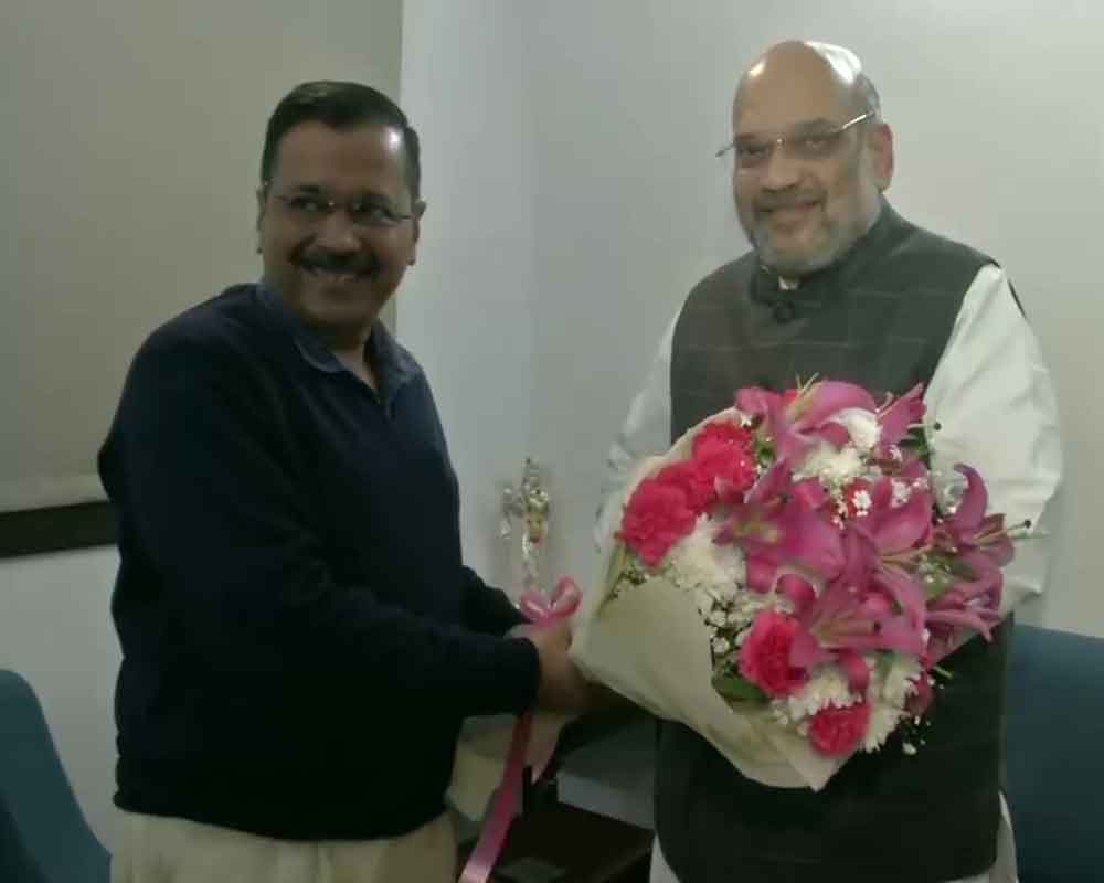 Arvind Kejriwal meets Home Minister Amit Shah