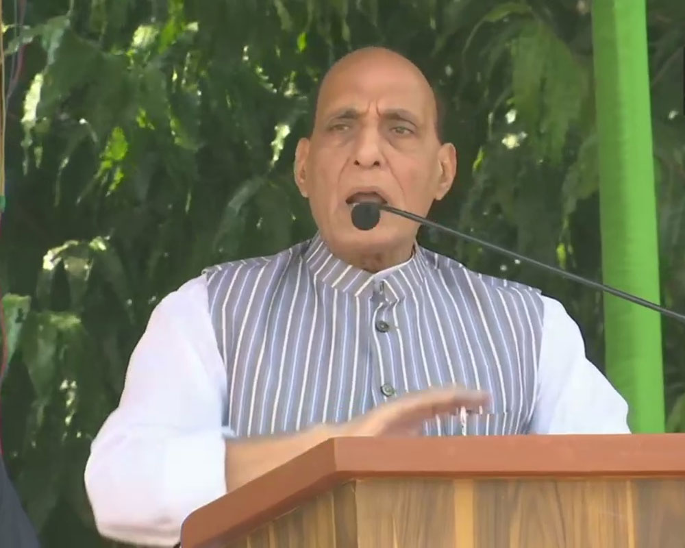BJP-JD(U) alliance as 'superhit' as opening pair of Sachin-Sehwag in cricket: Rajnath Singh at Bihar poll rally