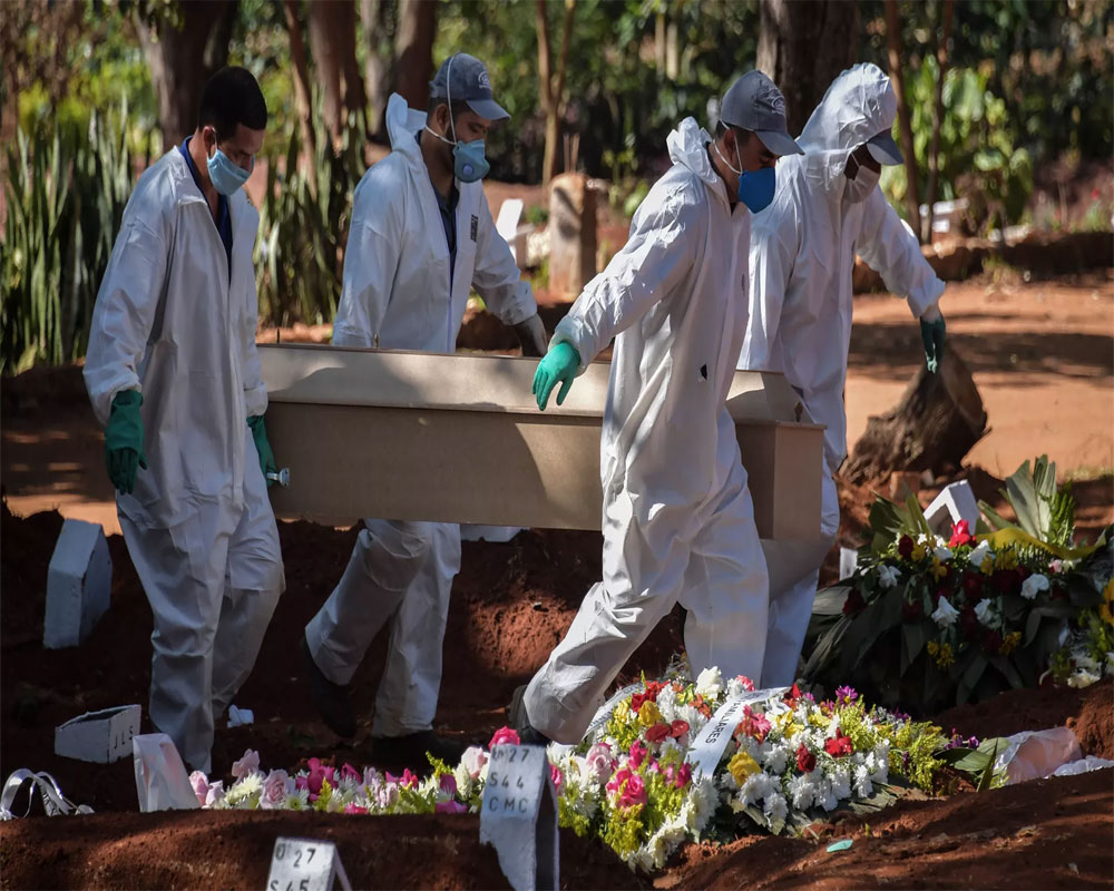 Brazil passes 20,000 virus deaths after record 24-hour toll