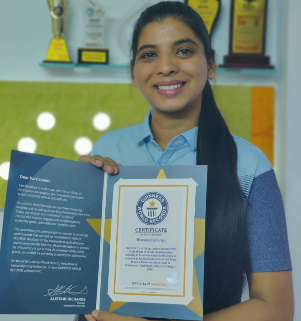 Everester Bhawna Dehariya creates Guinness World Records
