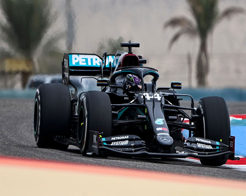 F1 Champion Hamilton Fastest In 1st Practice For Bahrain Gp
